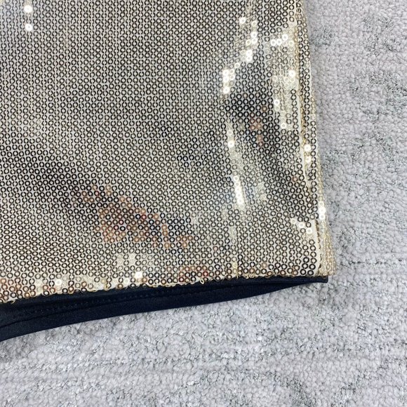 Forever 21 Shorts Medium Women's Sequins Beige Short - Picture 4 of 8